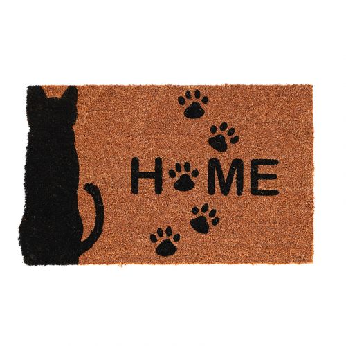 Esschert Design | Deurmat Kat en Huis | Kokosnoot | 75x45cm