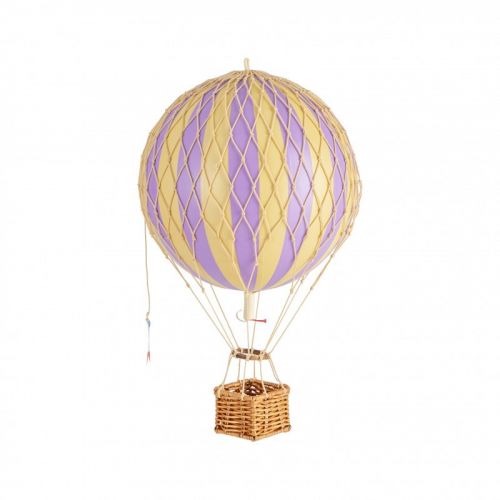 Model luchtballon | Lavendel gestreept | Reislicht - Ø 18 cm