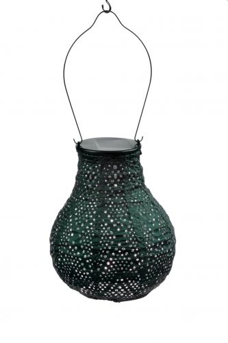 LUMIZ Solar Lampion | Ikat | Groen | D 16 H 20 cm