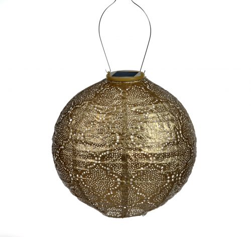 LUMIZ zonnelantaarn rond | Bazaar | Goud | Ø30 cm