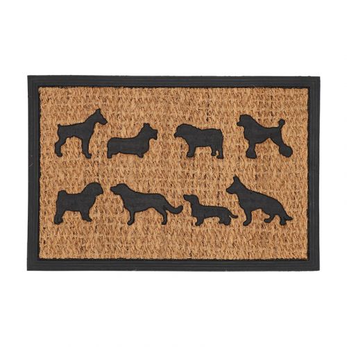 Esschert Design | Deurmat honden | Rubber en kokosnoot | 60x40cm