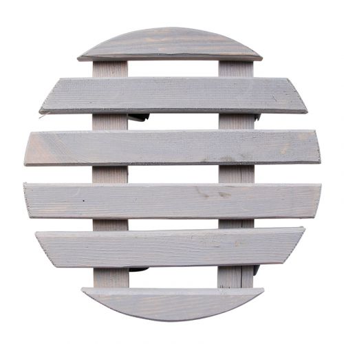 Esschert Design | Plantenroller rond | hout | L | Ø28xH8 cm