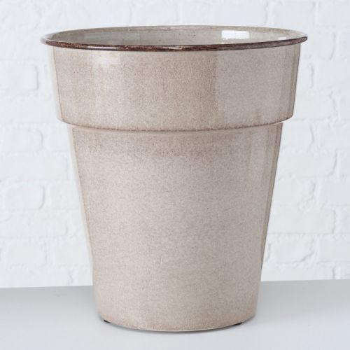 Plantenpot Jannio | Buiten | taupe | Ijzer | 35cm