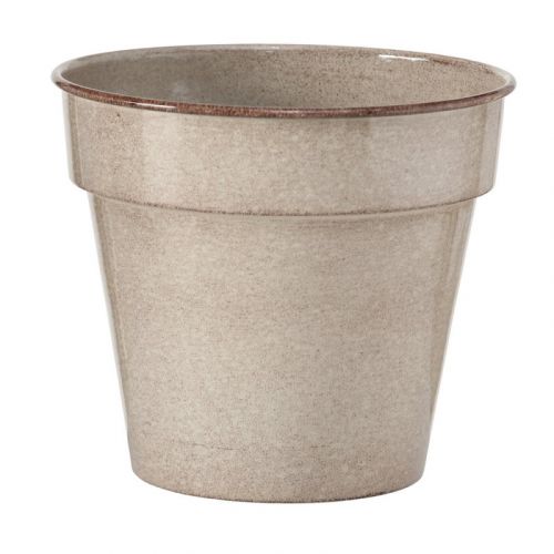 Plantenpot Effrin | Buiten | taupe | Ijzer | glanzend | 26x23cm