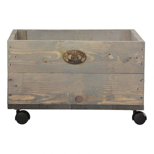 Esschert Design | Plantenbak op wielen | hout | S | 39x36x25cm