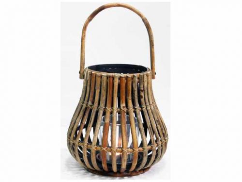 Lantaarn Rattan Bruin Ø 37 cm | Hoogte 35 cm